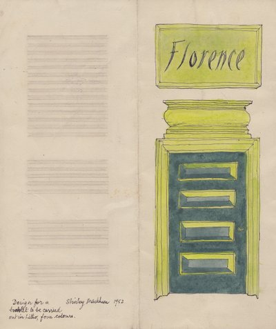 Firenze folder, 1952. af Shirley Markham