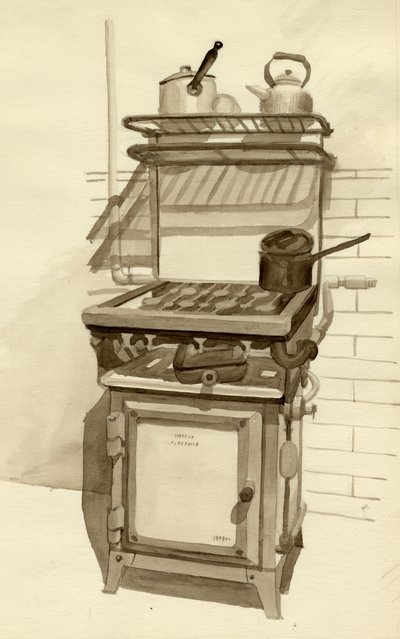 Gaskomfur, 1951. af Shirley Markham