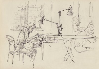 Grafisk designstudie, c1950. af Shirley Markham