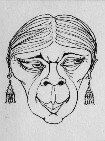 Grotesk ansigt, 1952. af Shirley Markham