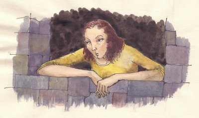 Grumpy kvinde, c1950. af Shirley Markham