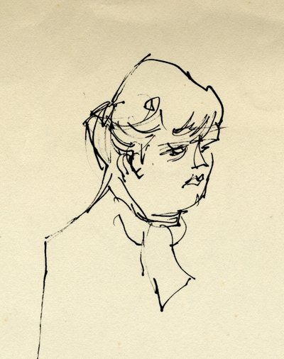 Hoved af en kvinde, 1953. af Shirley Markham