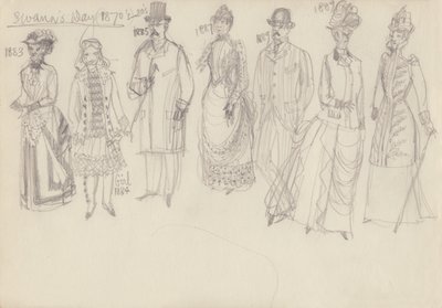 Historisk kostume, c1950. af Shirley Markham