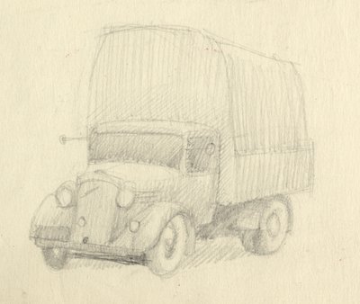 Lorry, 1951. af Shirley Markham