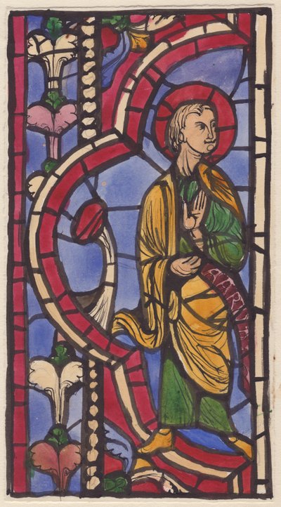 Glasmaleri, 1951. af Shirley Markham