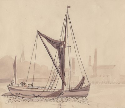 Thames pram, 1951. af Shirley Markham
