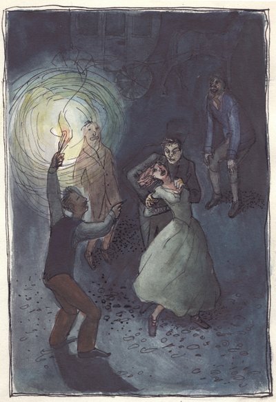 Kvinde bliver bortført, 1952. af Shirley Markham
