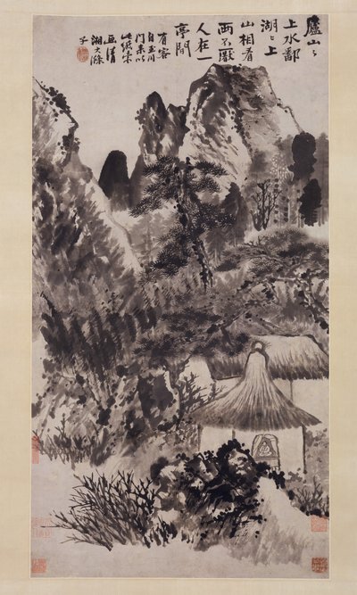 Hermitage i Mount Lu. af Shitao