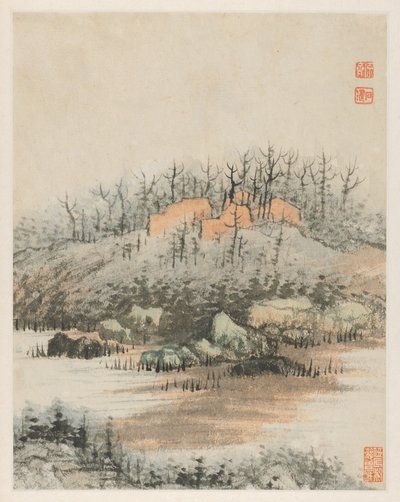 Erindringer om Qinhuai-floden, 1642-1707. af Shitao