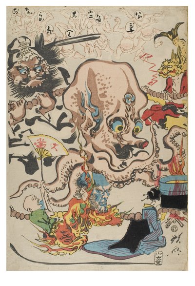 Comic.100 Turns of the Rosery fra 100 Wildnesses af Kyosai af Shofu Kyosai