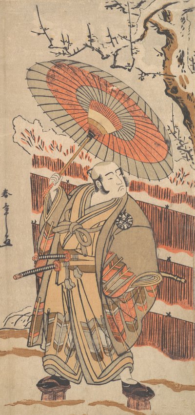 En skuespiller fra Nakamura-linjen, ca. 1778. af Shunsho