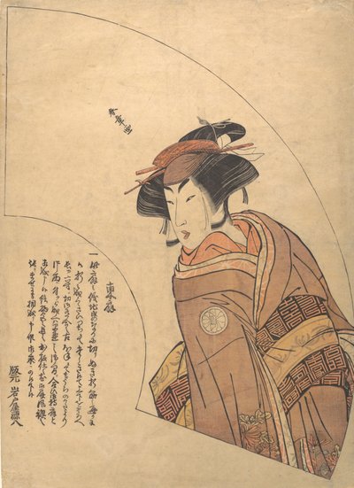 Fantryk af skuespilleren Segawa Kikunojo III, ca. 1775. af Shunsho