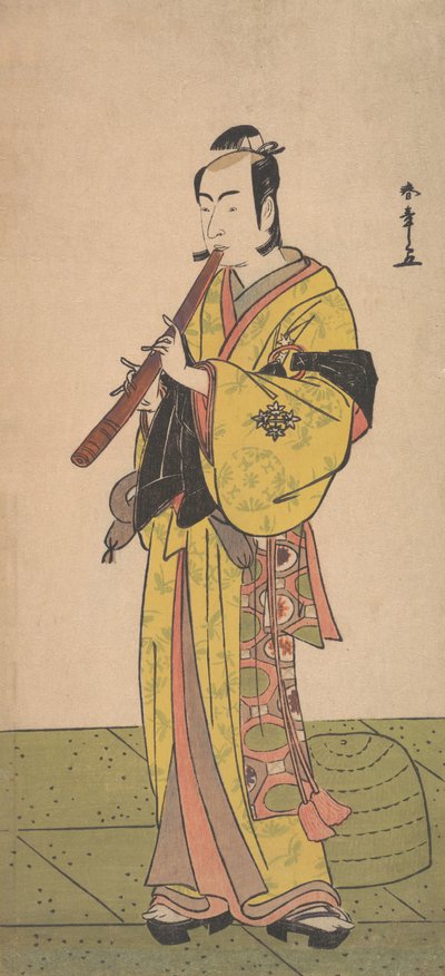 Bennosuke Ichikawa, medlem af mandens com-team, er det forbi? 1788. af Shunsho