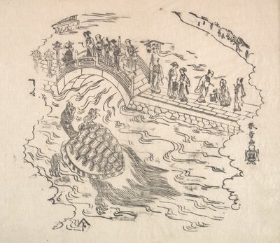 Shinabazu Benten Kaicho: Ceremoni for tilbedelse af Benten ved Shinabazu-templet, 1700-tallet. af Shunsho