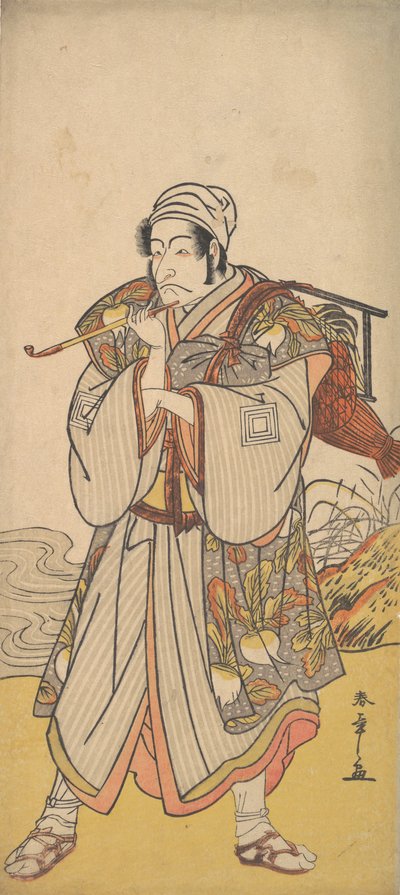 Skuespilleren Danjuro III som omrejsende kræmmer, 1726-1792. af Shunsho