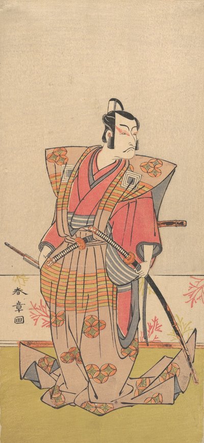 Skuespilleren Ichikawa Danjuro V som samurai, 1771-72. af Shunsho