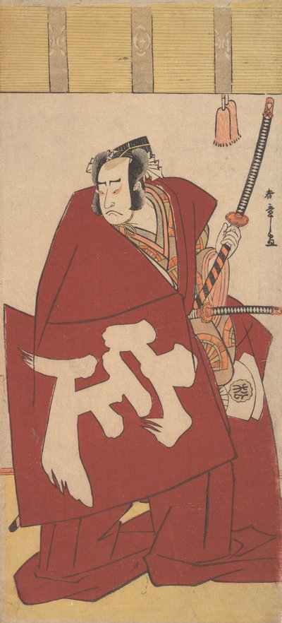Riv c og r Onoe Matsusuke medlem For et stykke tid, billede p red Robes, hva? 1781. af Shunsho