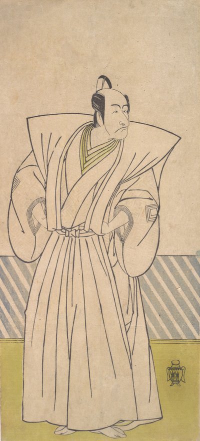 Den femte Ichikawa Danjuro som en Samurai af høj rang, slutningen af det 18. århundrede. af Shunsho