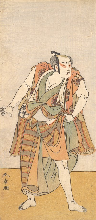 Den første Bando Mitsugoro som ubevæbnet mand, 1774 eller 1775. af Shunsho