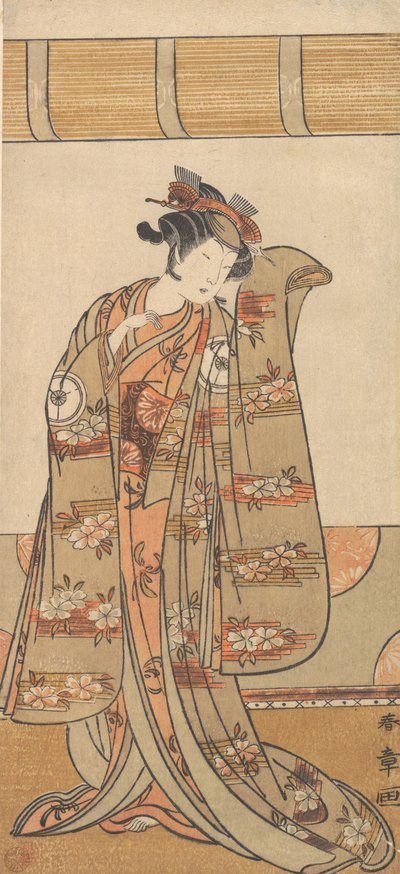 Den fjerde Iwai Hanshiro som kvinde, 1773 eller 1774. af Shunsho