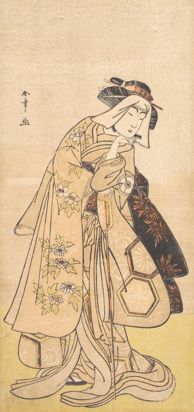 Den fjerde Iwai Hanshiro som kvinde, ca. 1779. af Shunsho