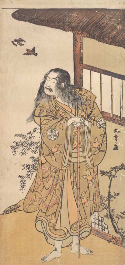 Den niende Ichimura Uzaemon i rollen som Shunkan, ca. 1778. af Shunsho