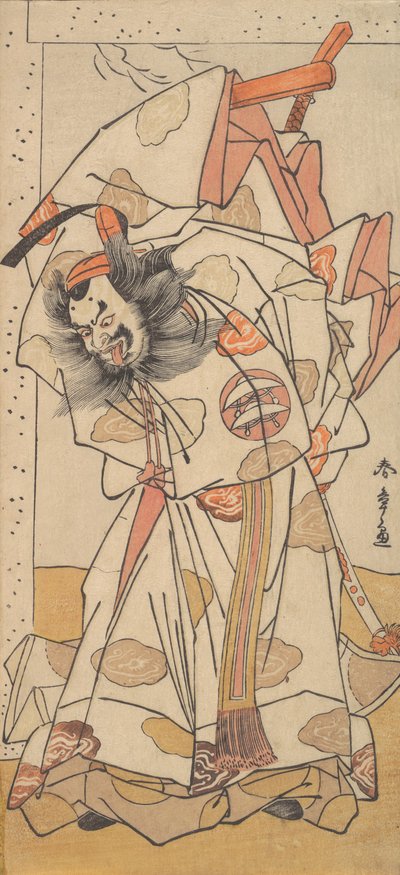 Den anden Nakajima Mihoemon i rollen som Sadaijin Jihei, 1776. af Shunsho