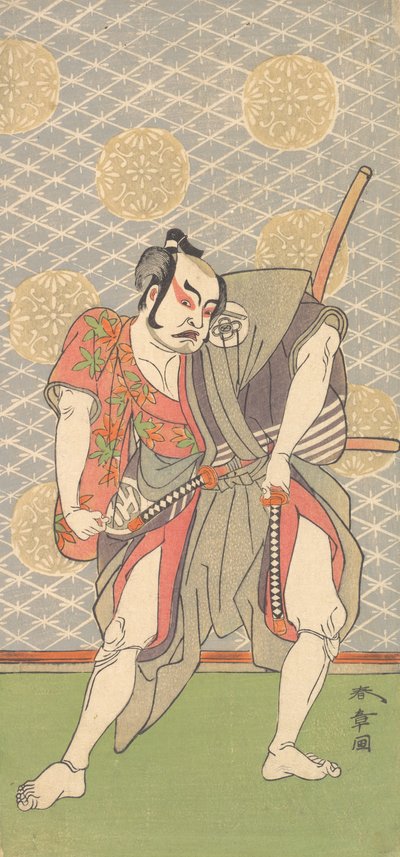 Den anden Nakamura Sukegoro i rollen som Gokumon no Shobei, 2. måned, 1771. af Shunsho