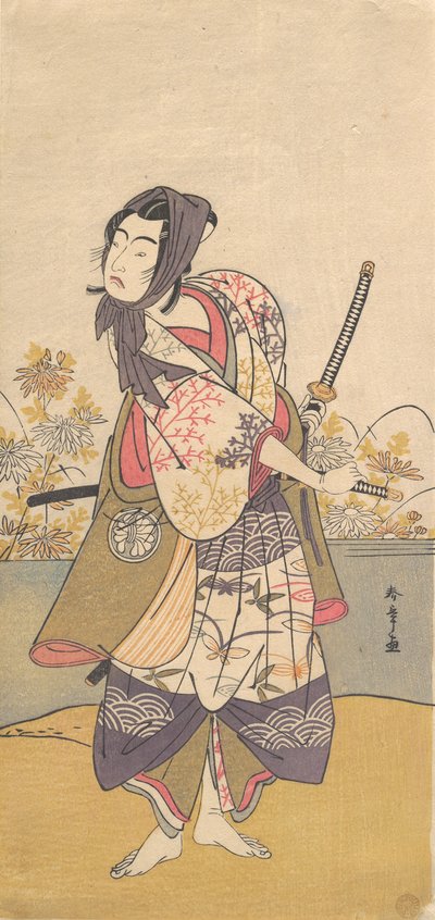 Den tredje Segawa Kikunojo i rollen som Soga no Goro Tokimune, 2. måned, 1785. af Shunsho