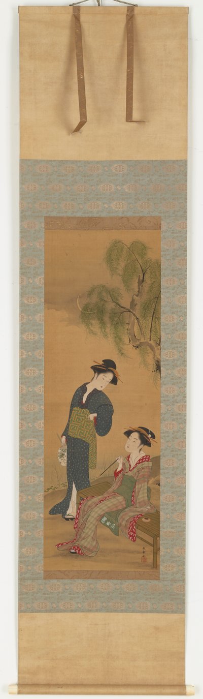 To kvinder under et piletræ, 1726-1792. af Shunsho