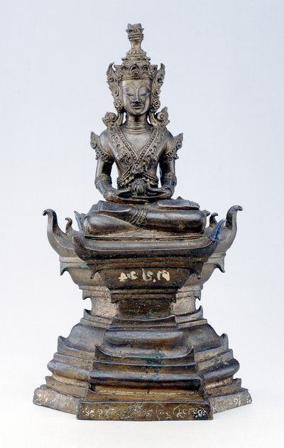 Buddha som helbreder, Lan Na-kultur (bronze) af Siamese School