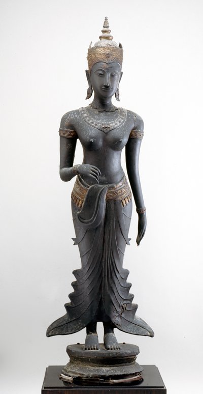 Stående Uma, Sukhothai-stil (forgyldt bronze) af Siamese School
