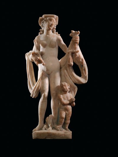 En allegorisk gruppe, der skildrer Retfærdighed, anden halvdel af 1600-tallet (alabaster) af Sicilian School