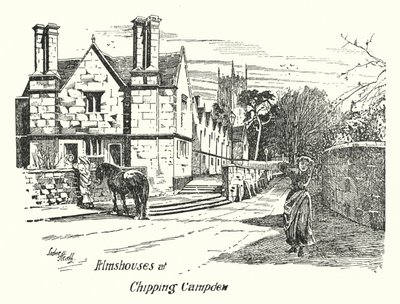 Almshuse ved Chipping Campden (gravering) af Sidney Heath