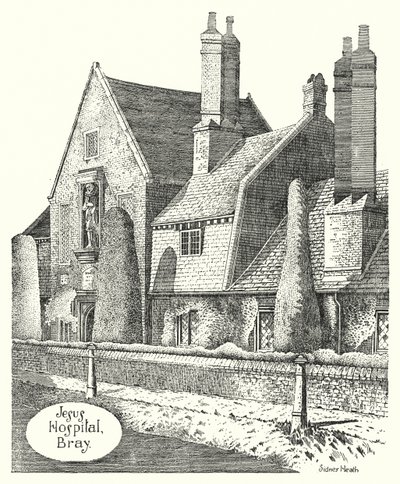 Jesus Hospital, Bray (gravering) af Sidney Heath