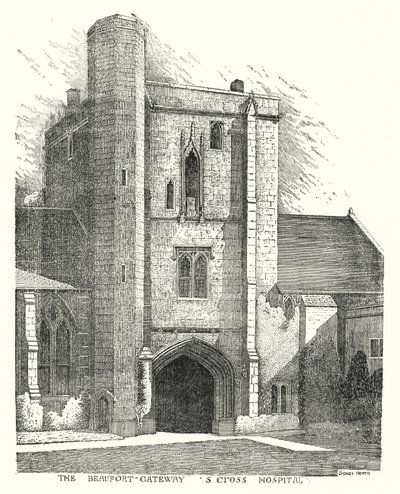 Beaufort Gateway, S Cross Hospital (gravering) af Sidney Heath