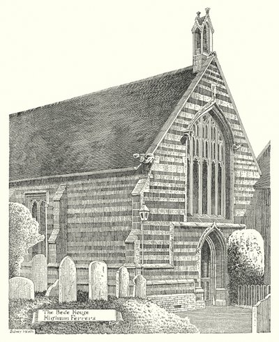 The Bede House, Higham Ferrers (gravering) af Sidney Heath