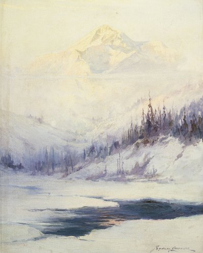 Winter Morning, Mount Mckinley, Alaska af Sidney Laurence