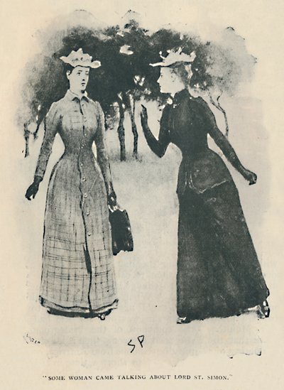 En kvinde kom og talte om Lord St. Simon, 1892 af Sidney Paget