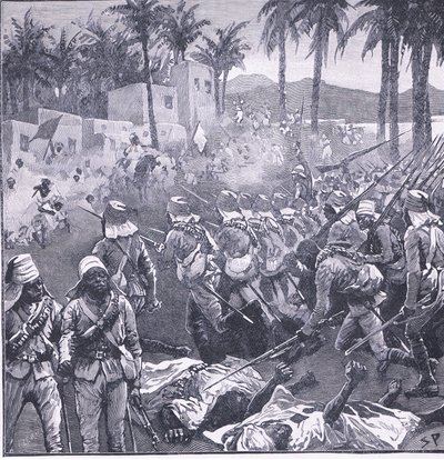 Storming Firket, illustration fra Cassells History of England, 1900-tallet af Sidney Paget