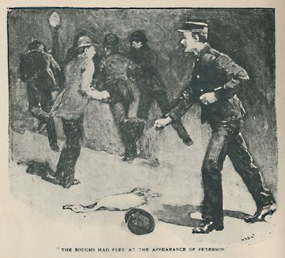 The Roughs var flygtet ved Petersons tilsynekomst, 1892 af Sidney Paget