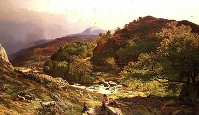 Ved floden Llugwy nær Capel Curig, N. Wales af Sidney Richard Percy