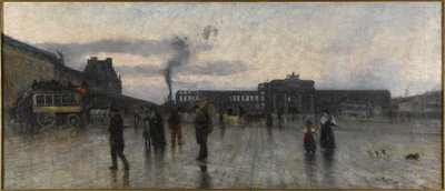 Ruinerne af Tuilerierne og Place du Carroussel af Siebe Johannes Ten Kate