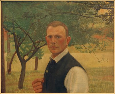 Selvportræt i det grønne af Siegfried von Leth