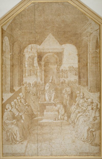 Aeneas Piccolomini kysser pave Eugenius