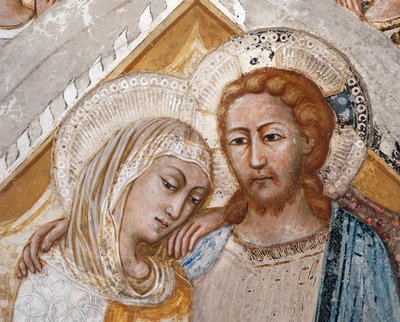 Jomfruens antagelse, detaljer af Sienese School