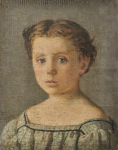 Børneportræt, ca. 1864-65 (olie på plade) af Silvestro Lega