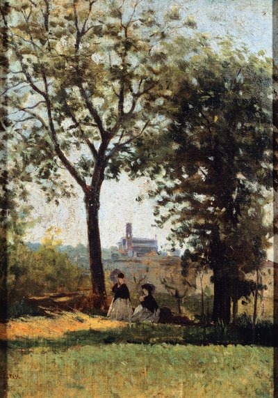 Monte alle Croci, af Silvestro Lega (1826-1895) af Silvestro Lega