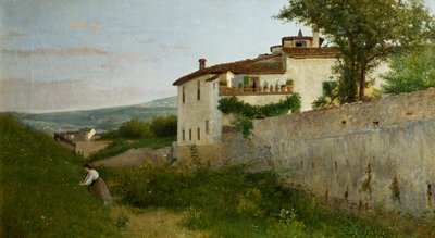 Udsigt over Piagentina af Silvestro Lega