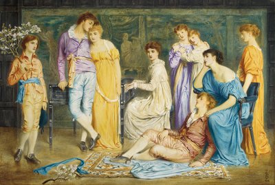 Et præludium af Bach, 1868 af Simeon Solomon